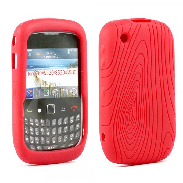 Wholesale BlackBerry Curve 8520 8530 9300 9330 Silicone Soft Case (Red)